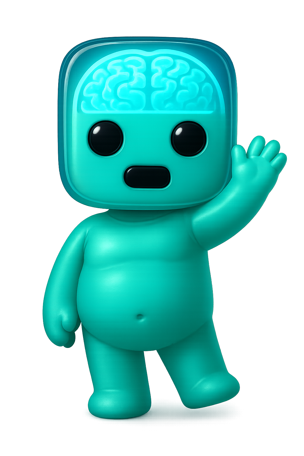 Nerzia mascot peeking